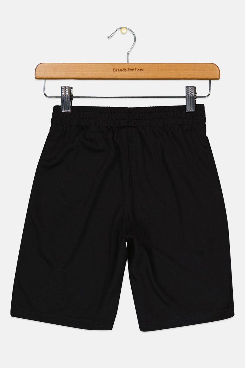 Nike 3Brand by Russell Wilson Kids Boys Embroidered Logo Training Shorts, Black - Image 3